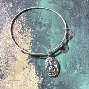 Alex and Ani Dragon Silver  tone  Bracelet with Swarovski Crystal